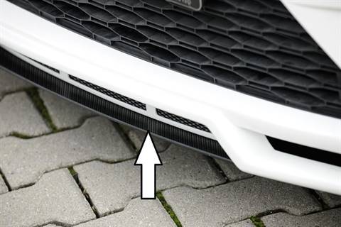 Lama DTM Rieger Leon 5F per sottoparaurti 27010 carbonlook