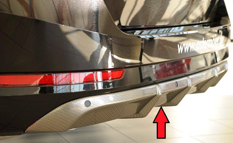 Diffusore Rieger Superb 3T/3V dal'15 carbonl.senza terminali+ gancio