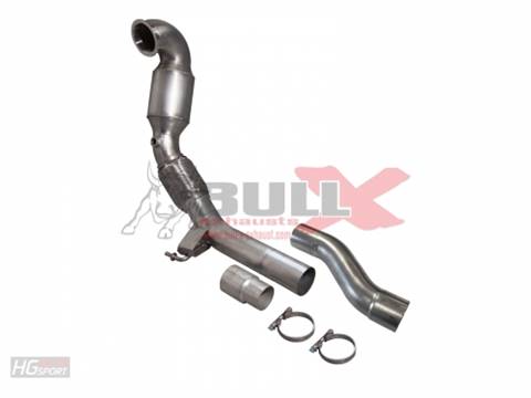 Downpipe con cat 200Celle Golf 7 GTI 70mm omologato CE