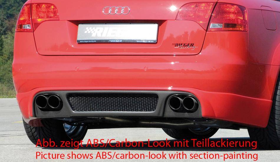 Sottoparaurti Rieger A4 8E B7 berl+Avant anche S-Line per 4 terminal