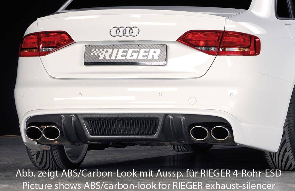 Sottoparaurti Rieger A4 B8 S-Line fino 12.2011 terminali orig.duplex