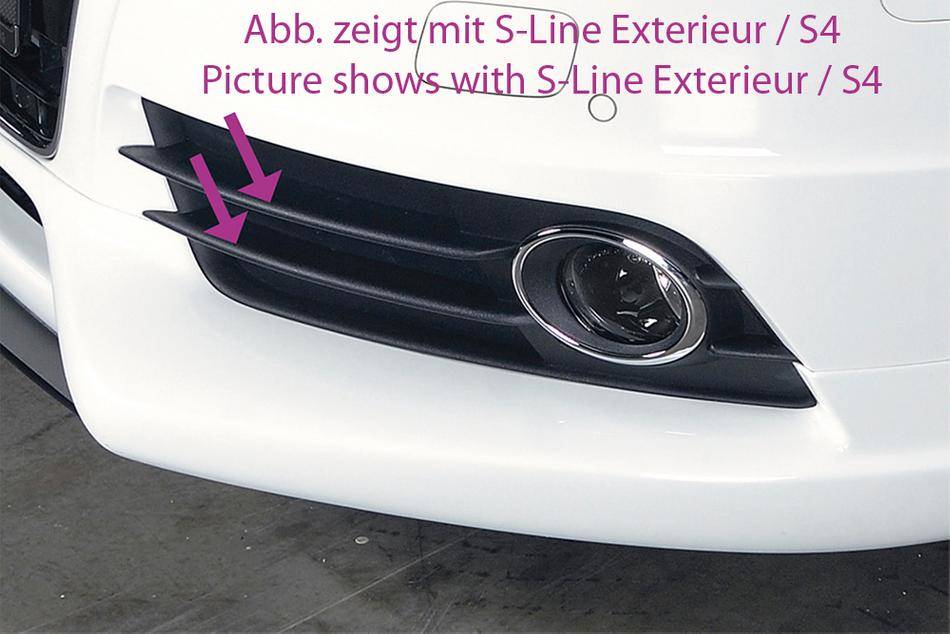 Lama centr. A4 B8 per sottoparaurti  Rieger 00055520 con S-line