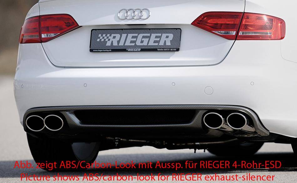 Diffusore Rieger A4 B8 no S-Line fino'12.11 per 1 term.orig. dx/sx