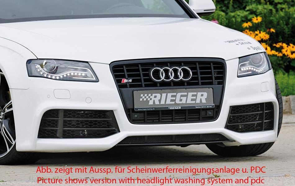 Paraurti Rieger RS-Style A4 B8 con lavafari fino 12.2011