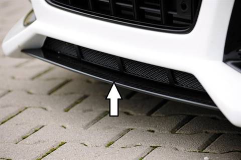 Lama centrale Rieger A4 B8 per paraurti RS-Style