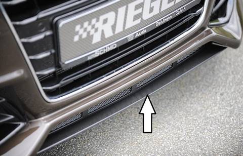 Lama centrale Rieger A4 B8 per paraurti RS-Style carbonlook