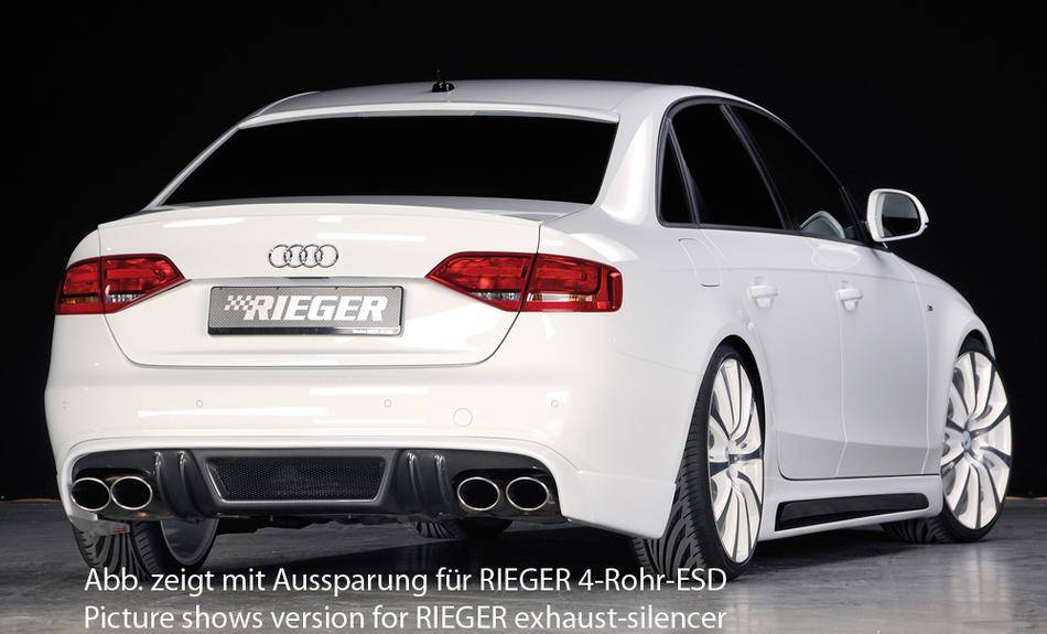 Sottoparaurti Rieger A4 B8 S-Line fino 12.2011 term orig sx carbonlo