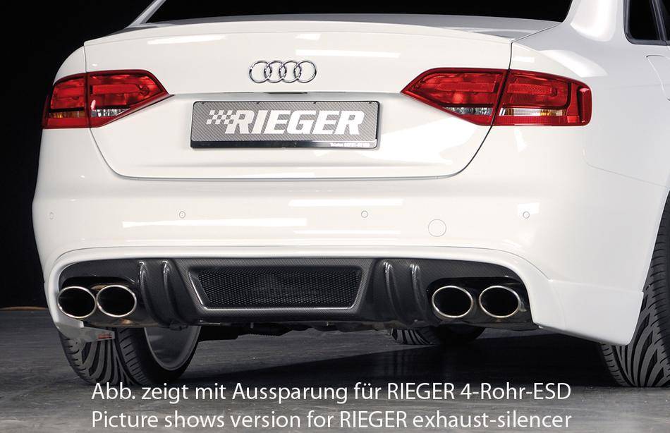 Sottoparaurti Rieger A4 B8  S-Line fino 12.11 term.orig. SX carbonl