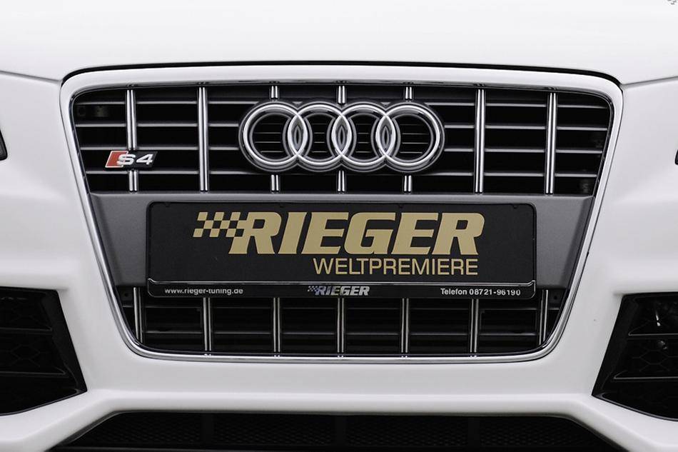 Mascherina S4 grigio platino per paraurti Rieger A4 B8