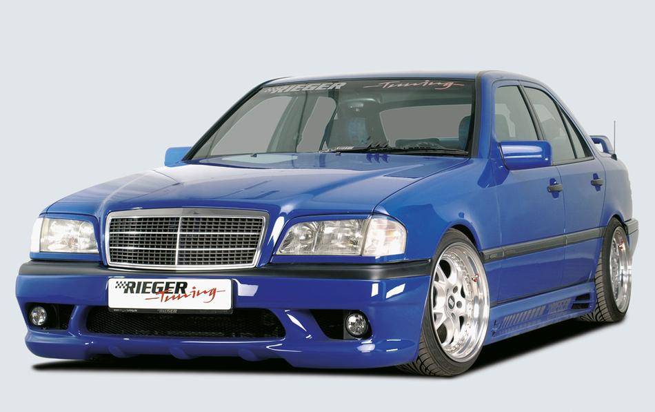 paraurti ant.Rieger MERC.C W202 fino1997, con alloggiamenti fendi