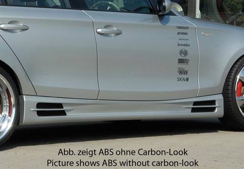 SOTTOPORTA DX BMW E87 C/CONDOTTO E 2 PRESE ARIA CARBON/LOOK