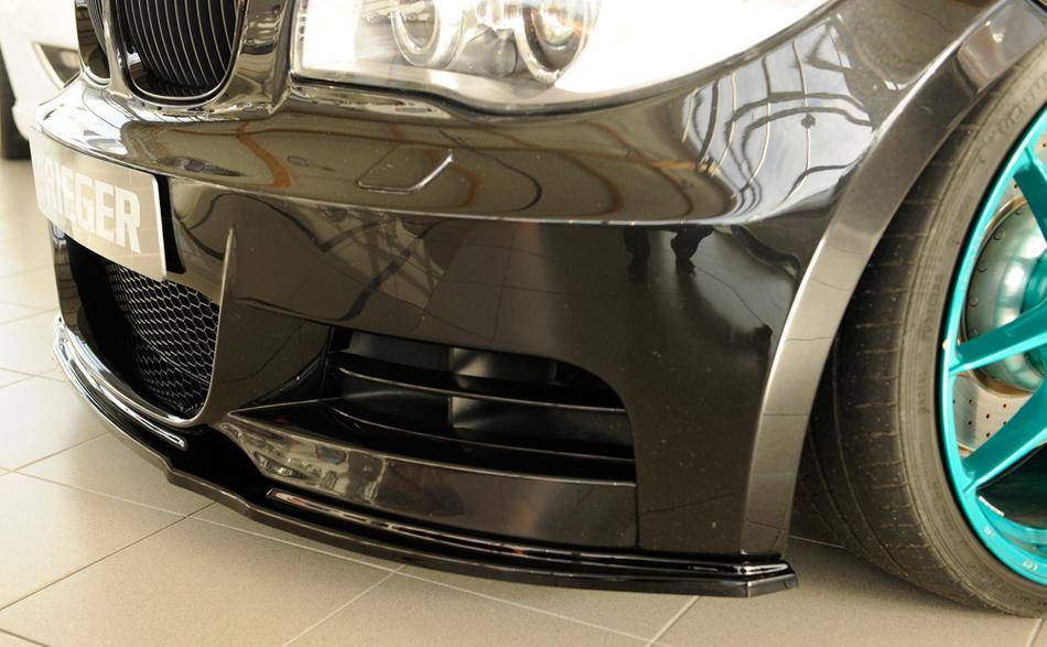 Lama inf.Rieger sagomata solo E82/88 per paraurti orig. M-Style nero