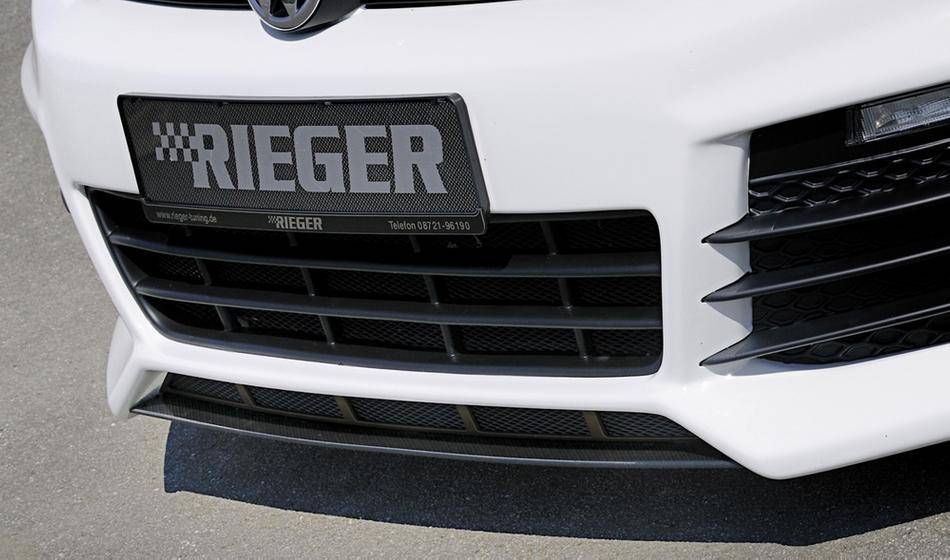 Lama DTM centrale Golf VI R32-Look per paraurti Rieger